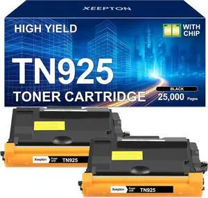 TN-925 TN925 Black Toner Cartridge Replacement for Brother TN925 Toner for HL-L6415DWT HL-L6415DW MFC-L6915DW Printer Ink, 2-Pack TN-925 Toner Kit