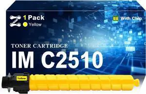 IM C2510 Toner Cartridges Compatible for Ricoh 842554 842557 842556 842555, Work for Ricoh IM C2510 C2010 Printers, 1 Yellow