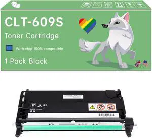 Compatible with Samsung CLT-609S Toner Cartridge Work for Samsung CLP-770 CLP-770ND CLP-775 CLP-775ND Printers, with Chip, High Yield 7000 Pages, Exceptional Color Accuracy (1 Pack Black)