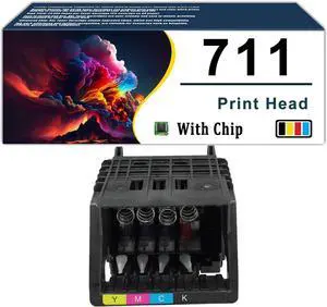 711 C1Q10A Print Head Compatible for HP DesignJet T530 T525 T520 T130 T125 T120&T100 Large Format Plotter Printers 1 pcs