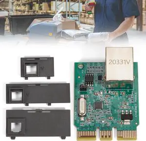 P1080383-442 Built-in Wired Network Card PCBA Board Upgrade Ethernet Module Kit Compatible with Zebra ZD420C ZD420D ZD420T ZD410 Desktop Thermal Label Barcode Printer 203dpi 300dpi
