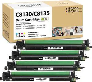AltaLink C8130 Drum Cartridge 013R00681 with New Chip Replacement for Xerox C8130 Drum Unit for AltaLink C8130 C8135 C8145 C8155 C8170 C8230 C8235 C8245 C8255 C8270 Printers, 4-Pack C8130 Imaging Unit