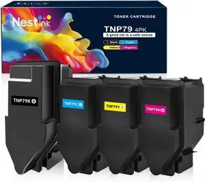 TNP79 TNP-79 Compatible Toner Cartridge Replacement for Konica Minolta TNP79 TNP79K TNP79C TNP79M TNP79Y with Bizhub C3350i C4050i Printer AAJW430 AAJW330 AAJW230 AAJW130 (High Yield, 4 Pack)
