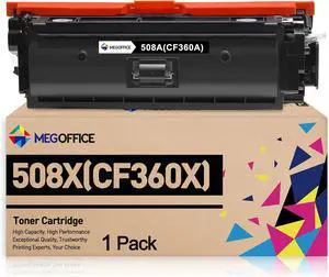 Compatible Toner Cartridge Replacement for HP 508X Black Toner Cartridge High Yield for HP M553 508 508X CF360A CF360X for Enterprise M553 M552 m553dn m553n M577 Printer (1-Pack )