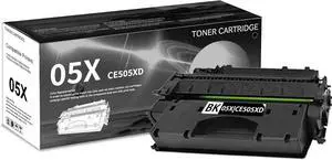 1 PK 05X CE505XD Black Toner Cartridge 7,500 Pages High-Yield Compatible, 05X|CE505XD, Replacement for HP P2055 (CE456A) P2055d (CE457A) P2055dn (CE459A) P2055x (CE460A) Printerwith chip