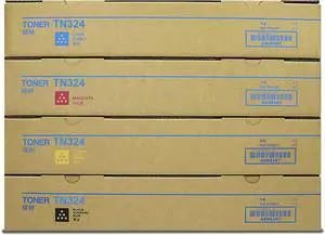 High Yield TN-324 TN324 Toner Cartridges TN512 TN324 TN513 TN514 TN515 TN516 Replacement for Konica Minolta Bizhub C458 C558 C658 for C258 C308 C368 C454 C554 Printers Toner