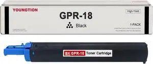 GPR18 High-Yield Black Toner Cartridge 1-Pack Replacement for Canon GPR-18 Toner Cartridge for ImageRUNNER 2016 2018 2020 2022 2025 2030 Copiers