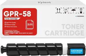 GPR58 GPR-58 Cyan Toner Cartridge High Yield Replacement for Canon GPR-58 Toner Cartridge ImageRunner Advance C256 C256iF C356 C356iF DX C257 C257iF C357 C357iF Printer Ink 1-Pack