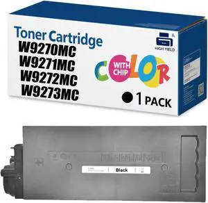 W9270MC W9271MC W9272MC W9273MC Toner Cartridge Compatible for HP X677 X67755dn X67755z X67755s X67765z X654dn X65455dn X6546 Printers, 44,000 Pages Black 33,000 Pages Color Black
