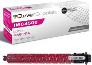 Clever Supplies CS Replacement Compatible with Ricoh IMC4500 Toner Cartridge 842281 to use with IM C4500 IM C6000 (Magenta, 1-Pack)