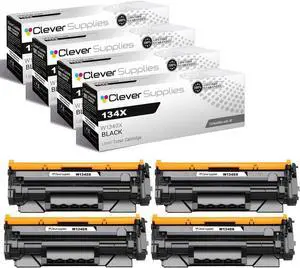 CS Replacement Compatible with HP 134X Toner Cartridge W1340X to use with M209DW M234DW M234SDW (Black, 4-Pack) CS Replacement Compatible with HP 134X Toner Cartridge W1340X to use with M209DW M234DW M234SDW (Black, 4-Pack)