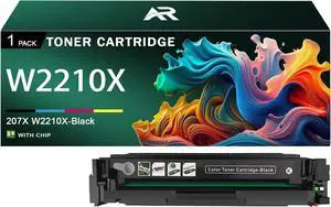 207X Toner Cartridge Compatible for HP 207X W2210X Black Toner Cartridges Work for HP Color Pro M255DW M255NW M282NW M283CDW M283FDW Printer