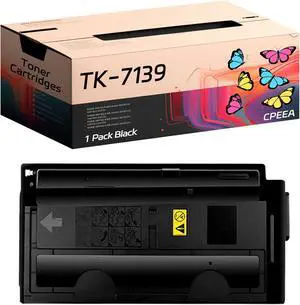 Compatible for Copystar TK-7139 Toner Cartridges Work for Copystar CS MZ3200i Printers, with Chip, High Yield 21000 Pages, Clear Printing (1 Pack Black)