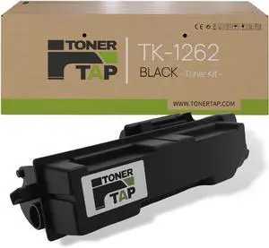 Toner Tap TK-1262 Toner Cartridge Replacement Compatible for Kyocera ECOSYS PA4000wx, High Yield TK1262 Toner Cartridge with Chip, 10,000 Pages - Black