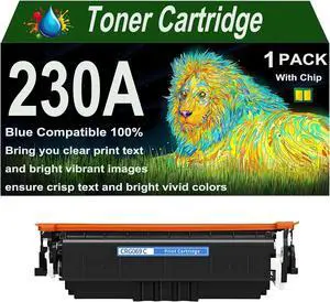 230A Toner Cartridge 1 Blue Pack Replacement for HP 230A Laserjet Printer 4203dw 4303fdw Printer for HP Higher Yield Replacement