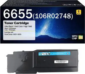 6655 Toner Cartridge Compatible for Xerox 6655 106R02751 106R02748 106R02749 106R02750 Toner Cartridges for Xerox WorkCentre 6655 6655i Printers Cyan 6655 Toner Cartridge Compatible for Xerox 6655 106R02751 106R02748 106R02749 106R02750 Toner Cartridges for Xerox WorkCentre 6655 6655i Printers Cyan