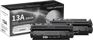 2 PK 13A | Q2613A Black Toner Cartridge 3,500 Pages High-Yield Compatible, 13A | Q2613A, Replacement for HP 1300 1300n 1300xi Printer