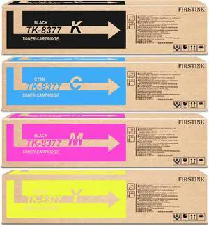 High Yield TK8377 Toner Cartridges TK-8377 TK-8377K TK-8377C TK-8377M TK-8377Y Toner Cartridge Set Compatible for Kyocera TASKalfa 3554ci Printer