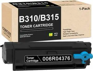 B305 B310 B315 Black Toner with New Chip 006R04376 Standard Capacity Toner Replacement for Xerox 006R04376 Toner for B310 B315 B305 Printer Toner (1-Pack, 3000 Pages)