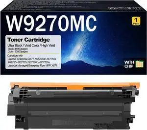 W9270MC Toner Cartridge Compatible for HP W9270MC W9271MC W9273MC W9272MC Toner Cartridges for HP Laserjet Enterprise X677 X67755dn X67755z X67755s X67765z Printers Black