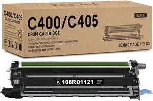Versalink C400 C405 Black Drum Cartridge Kit Replacement for Xerox 108R01121 Imaging Unit for Phaser 6600 Versalink C400 C405 WorkCentre 6655 6605 Printer Drum Unit 1-Pack