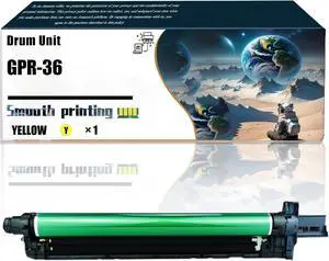 Replacement Parts Drum Unit GPR-36 Compatible with Canon imageRUNNER Advance C2020 C2030 C2225 C2230 Printers, Contains Chip and Clear Printing (Yellow)