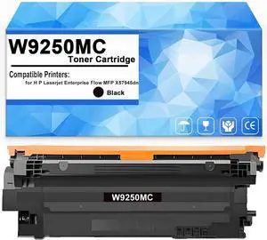 W9250MC Black Toner Cartridge Replacement for H P W9250MC Toner Cartridge Work for Laserjet Enterprise Flow MFP X57945dn Printer25,000 Pages