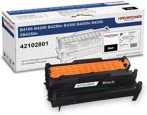 1-Pack 42102801 Black Drum Unit, High Yield 27,500 Pages, Replacement for OKI 42102801 B4100 B4200 B4250n B4300 B4300n B4350 B4350n Printer 1-Pack 42102801 Black Drum Unit, High Yield 27,500 Pages, Replacement for OKI 42102801 B4100 B4200 B4250n B4300 B4300n B4350 B4350n Printer