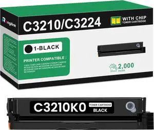 C3210K0 Black Toner Cartridge Remanufactured for Lexmark C3224 Toner Cartridge High Yield Replacement for C3224 C3326 C3426 MC3224 MC3326 MC3426 Printer (1-Pack, 2,000 Pages)