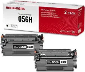 High Yield 21,000 Pages Compatible Toner Cartridge Replacement for Canon 056H 2169C001 Black (with chip) to use with imageCLASS LBP320 imageCLASS LBP325dn imageCLASS MF540 Series2PK