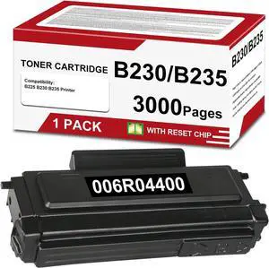 B235 B225 B230 Toner Cartridgewith Reset chip Black Extra High Capacity Compatible for XRX 006R04400 006R04401 Replacement for XRX B225 B230 B235 Printer 3000 Pages 1 Pack