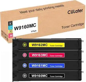 CULater W9160MC W9161MC W9162MC W9163MC Remanufactured Toner Cartridge Replacement for HP MFP E87740dn E87750dn E87760dn E87770dn E87740z E87750z E87760z E87770z Printer (4 Pack)