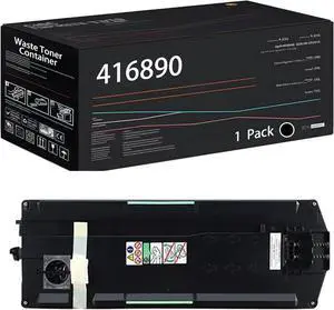 416890 Waste Toner Container Compatible for Ricoh MP C3503 C3504 C3504ex C4503 C4504 C4504ex C501SP C5503 C6003 C6004 C6004ex SP C840dn Printers, with Chip, High Yield 100000 Pages (Black)