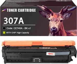 307A Toner Cartridge Compatible for HP 307A CE740A Black Toner Cartridge Work for HP CP5220 CP5225 CP5225n CP5225dn Printers