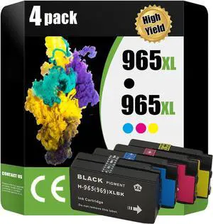 965XL 969XL Ink Cartridge Replacement for HP 965XL 969XL Ink Cartridge Combo Pack for Officejet Pro 9010 9012 9013 9014 9015 9016 9018 9019 9020 9022 9023 9025 9026 9027 9028 9029