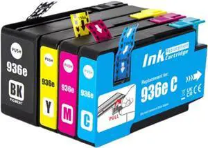 936e Compatible for 936XL Ink Cartridges use with HP OfficeJet Pro Pro 9110b 9125e 9135e 9135e 9730e 9125e Printer (4-Pack)