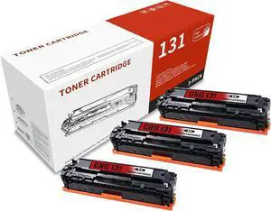 3-Pack Black CRG131 6272B001 High Yield Toner Cartridge Replacement Compatible for Canon CRG131 Color ImageClass MF8280Cw MF8230Cn MF620C MF626Cn LBP7110Cw LBP5050 Printer (Pages up to 2,800 Page )