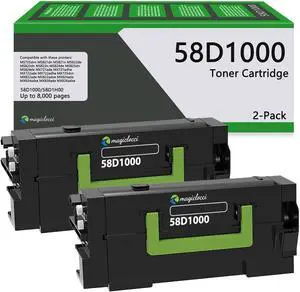 58D1000 Black Toner Cartridge(2-Pack) Compatible 58D1000 High Yield Toner Cartridge Replacement for Lexmark MS821dn MS725dvn MS821n MS822de MX725dvn Printer