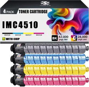 IM C4510 Toner Cartridges Compatible for Ricoh 842526 842529 842528 842527 Toner Cartridge Work for Ricoh IMC4510 IMC6010 IMC5510 IMC7010 Printers