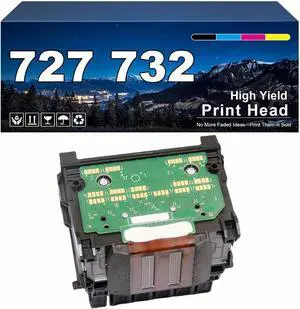 727 732 B3P06A Print Head Combo Pack, Compatible for HP T920 T930 T1500 T2500 Printers, High Print Volume, Long Lasting Durability 1 Pack