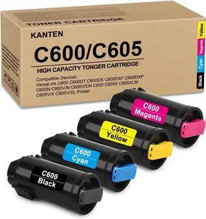 High Yield C600 C605 Toner Cartridges Replacement for Xerox VersaLink C605 C600 C600DN C600DT C600DX C600DXF C600DXP C600N C605X C605XF C605XP C605XTF C605XT Printers