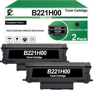 2 Pack B221H00 Black High Yield Toner Cartridge Works for Lexmark B2236 B2236dw MB2236 MB2236adw Printer (with New Chip)