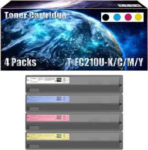 T-FC210U T-FC210U-K T-FC210U-C T-FC210U-M T-FC210U-Y Toner Cartridge with Chip Compatible for Toshiba E Studio 2010AC 2510AC Printers Four-Color Set