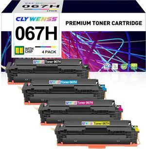 067H Toner Cartridge Set Replacement for Canon 067H 067 High Yield for imageCLASS MF656Cdw LBP632Cdw MF654Cdw MF653Cdw LBP633Cdw Printer (Black Cyan Magenta Yellow, 4-Pack)