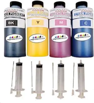Compatible Ink for Canon imagePROGRAF TC-20, TC-20, TC-21 and TC-21M Compatible for Canon PFI-050, 4-250 ml Bottles