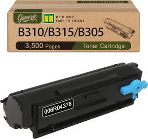 B310 B315 B305 Black Toner Cartridges (with Chip,3,500 Pages) Compatible for 006R04376 Toner Cartridge for B310 B315 B305 Series Printer Suitable for Office High-Frequency Printing -1BK