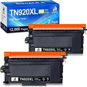 DOUBLE D TN920XL TN920 Toner Cartridge Compatible for Brother TN920 TN920XL with Chip Replacement with HL-L5210DW HL-L5210DN HL-L5210DWT HL-L6210DW HL-L6210DWT HL-L6310DW MFC-L6810DW (2 Black)