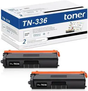 TN-336 TN336 Toner Cartridges 2 Black: Replacement for Brother TN336BK TN-336 TN331 Toner Compatible with HL-L8250CDN, HL-L8350CDW, MFC-L8600CDW, MFC-L8850CDW Printer(TN-336 Toner Cartridges 2BK)