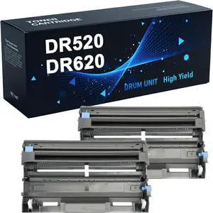 DR520 DR620 Drum Unit Compatible for Brother MFC-8460N 8660DN 8670DN 8860DN 8870DW 8370 8680DN 8690DW 8880DN 8480DN 8890DW HL-5340D HL-5370DW Printer Black 2-Pack