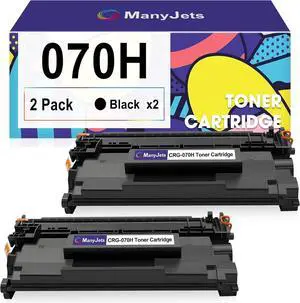 2-Pack 070H Black Toner Cartridge Compatible for Canon 070H/CRG070H/CRG-070H - Replacement for Canon imageCLASS MF465dw MF462dw LBP247dw LBP246dw Printer (High-Yield,10,200Pages)